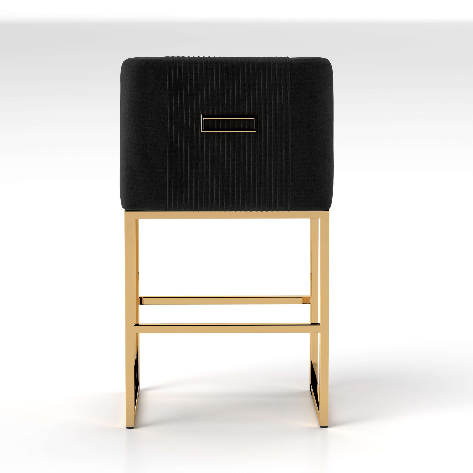 SEYNAR Modern Glam Velvet Golden Matel Frame Counter or High Bar Stools Set of 2/4