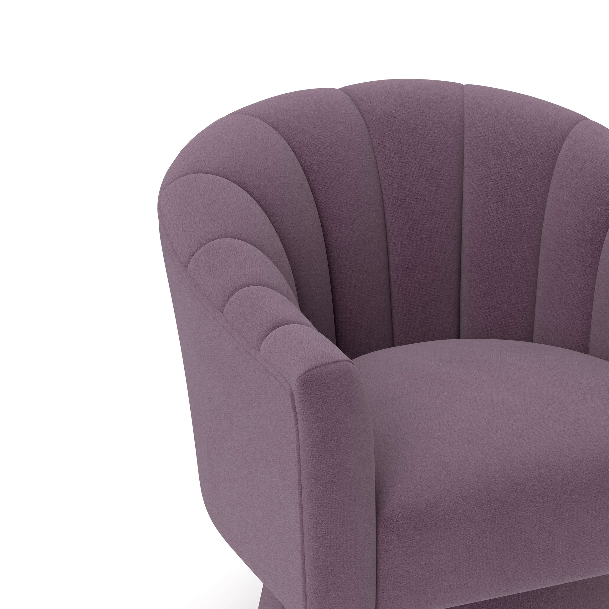 SEYNAR Modern Glam Velvet Upholstered Round Swivel Accent Arm Barrel Chair for Living Room(Single/Set of 2)
