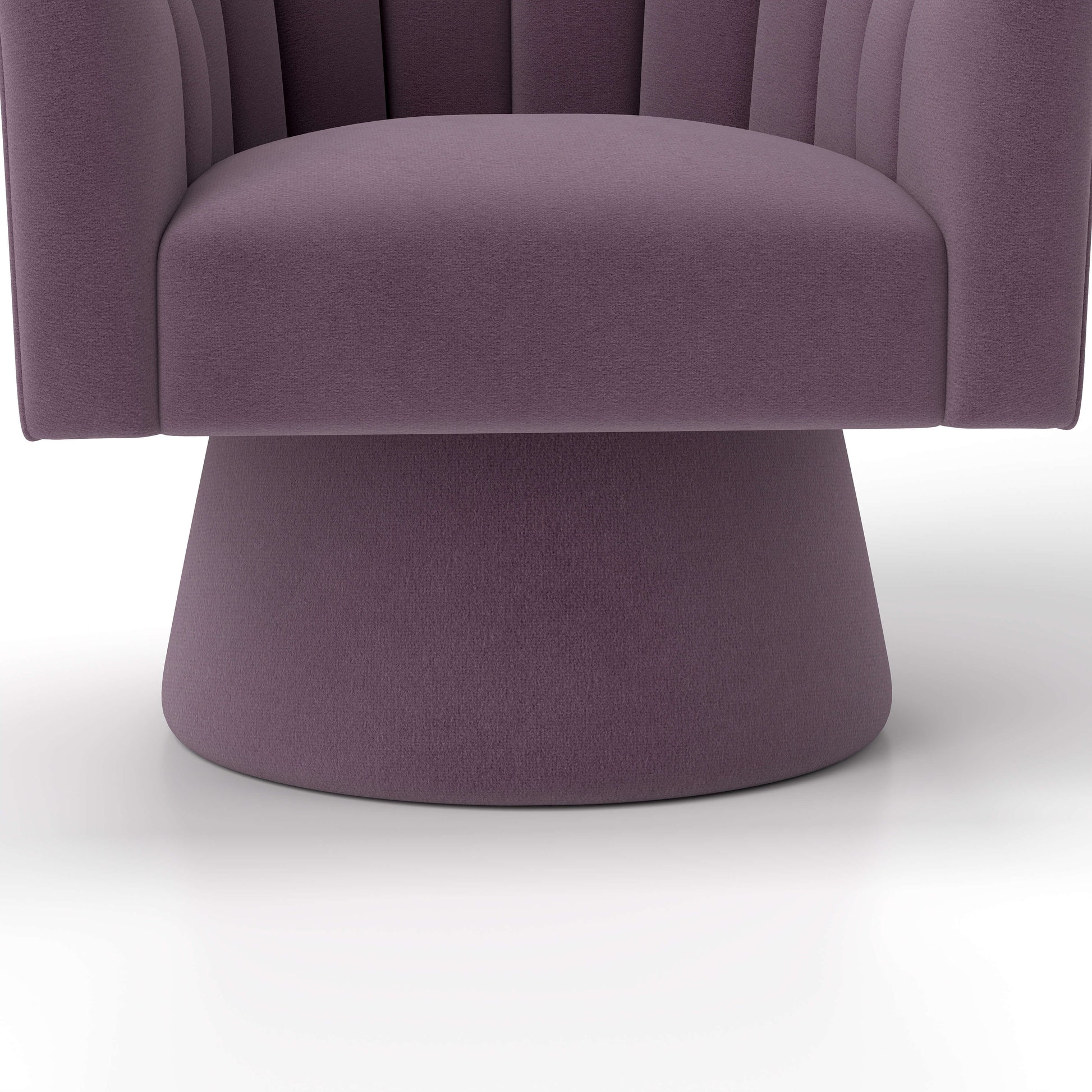 SEYNAR Modern Glam Velvet Upholstered Round Swivel Accent Arm Barrel Chair for Living Room(Single/Set of 2)