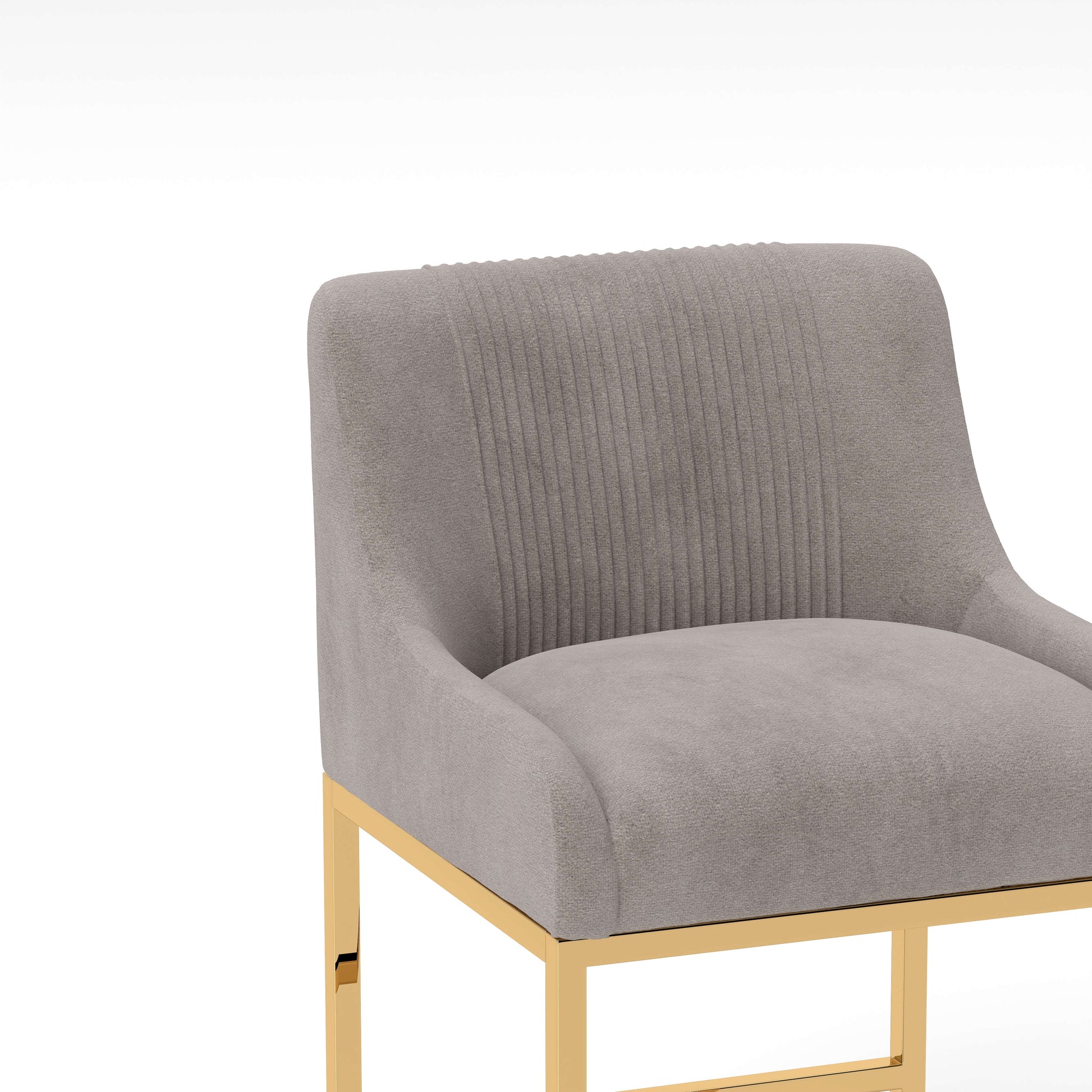 SEYNAR Modern Glam Velvet Golden Matel Frame Counter or High Bar Stools Set of 2/4