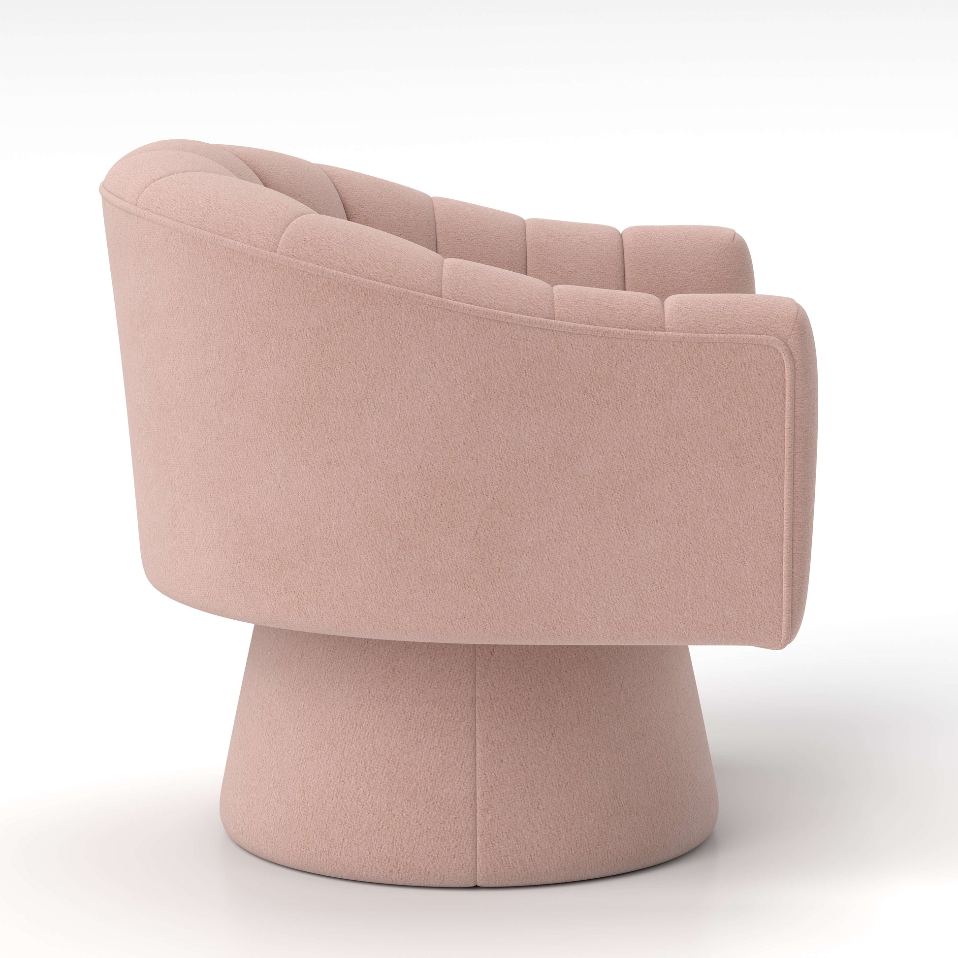 SEYNAR Modern Glam Velvet Upholstered Round Swivel Accent Arm Barrel Chair for Living Room(Single/Set of 2)