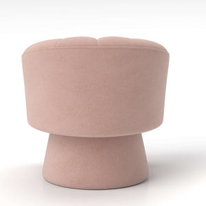 SEYNAR Modern Glam Velvet Upholstered Round Swivel Accent Arm Barrel Chair for Living Room(Single/Set of 2)