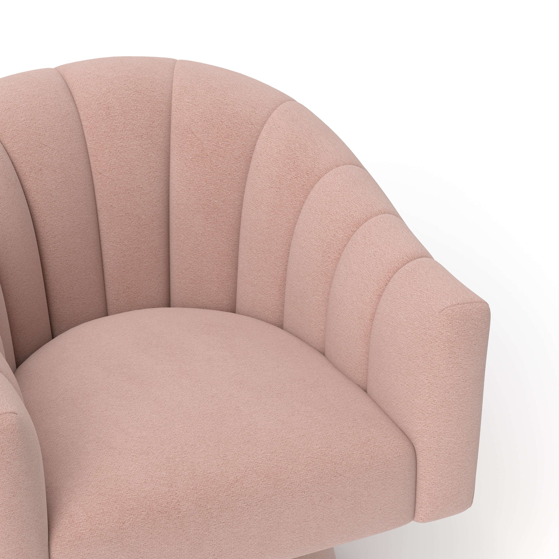 SEYNAR Modern Glam Velvet Upholstered Round Swivel Accent Arm Barrel Chair for Living Room(Single/Set of 2)