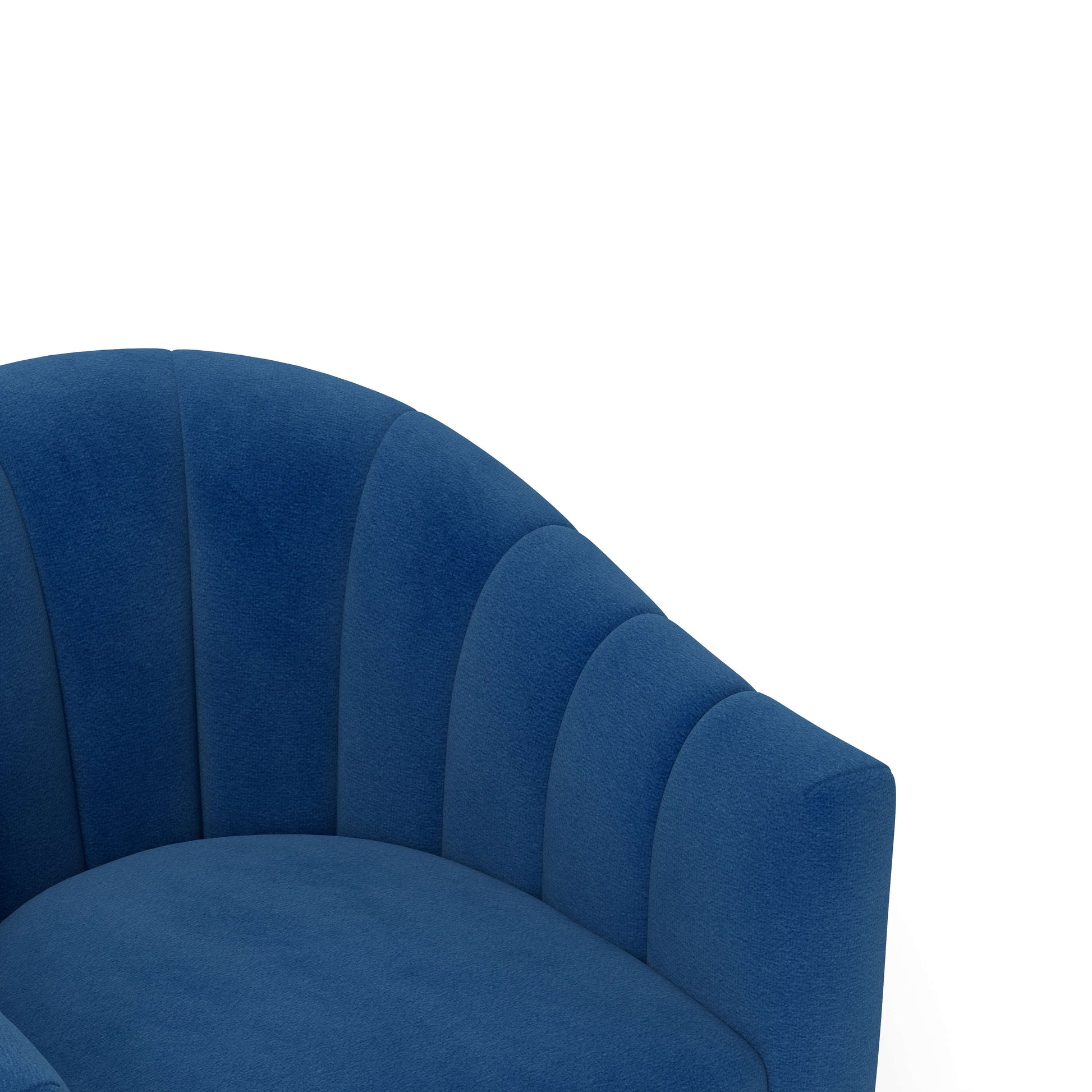 SEYNAR Modern Glam Velvet Upholstered Round Swivel Accent Arm Barrel Chair for Living Room(Single/Set of 2)