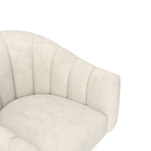 SEYNAR Modern Glam Velvet Upholstered Round Swivel Accent Arm Barrel Chair for Living Room(Single/Set of 2)