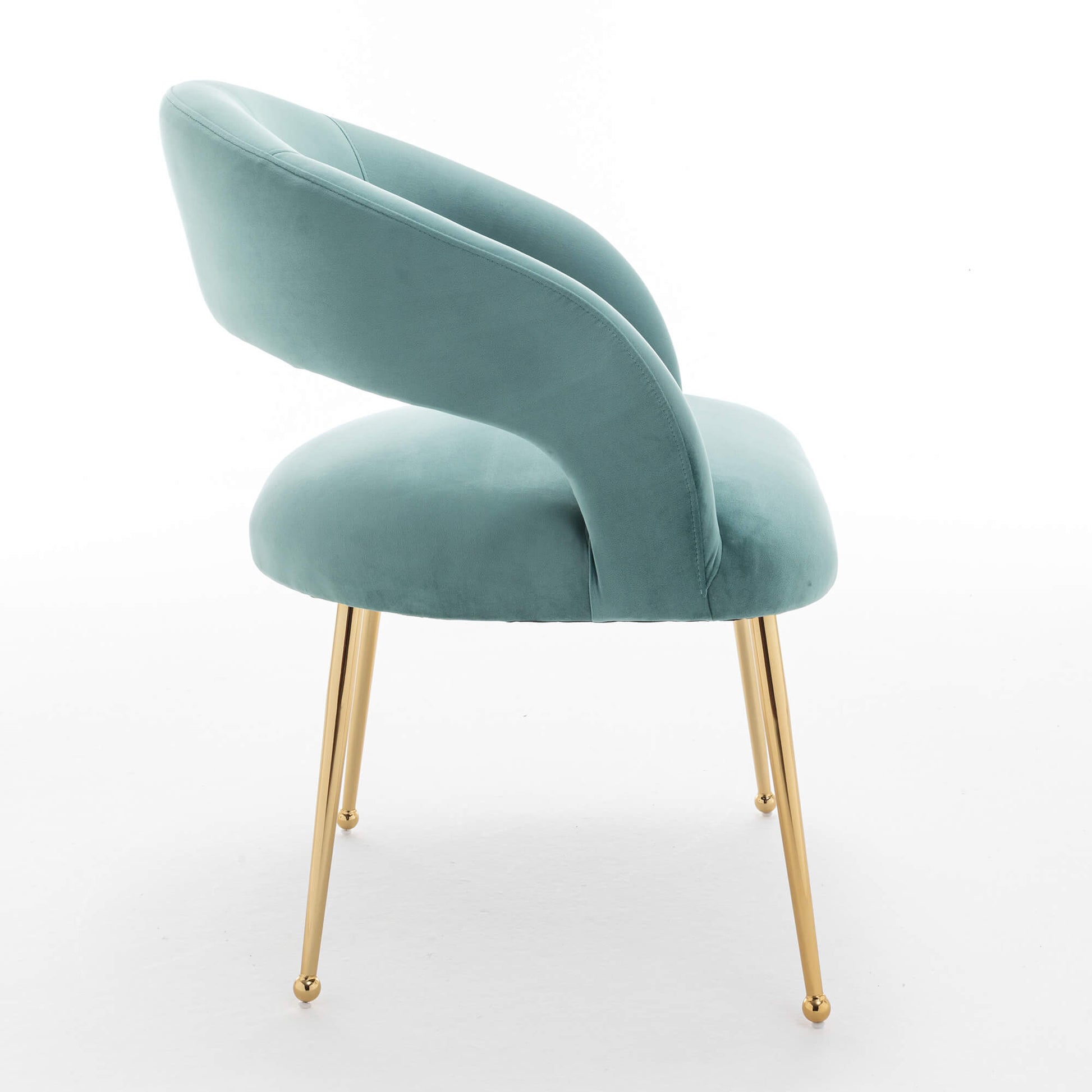 SEYNAR Mid Century Modern Velvet Upolstered Open-Back Dining Chair Set of 2/4/6