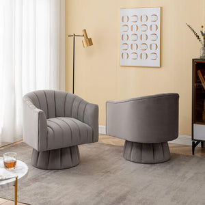 SEYNAR Accent Chair Mid Century 360 Degree Swivel Chair Set of 2/Single