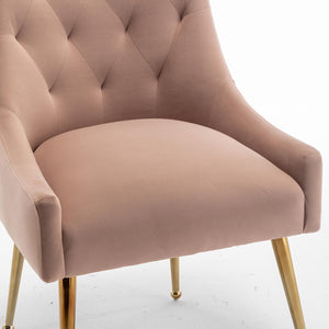 SEYNAR Modern Dining Chairs Set of 2/4/6, Upholstered Accent Chair Tufted Back Armless Chair with Back Pull