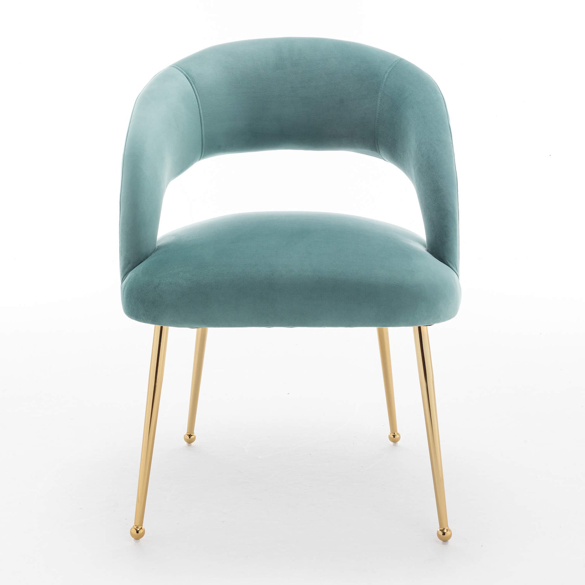 SEYNAR Mid Century Modern Velvet Upolstered Open-Back Dining Chair Set of 2/4/6
