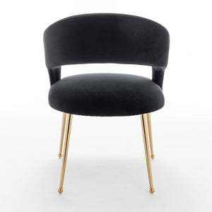 SEYNAR Mid Century Modern Velvet Upolstered Open-Back Dining Chair Set of 2/4/6