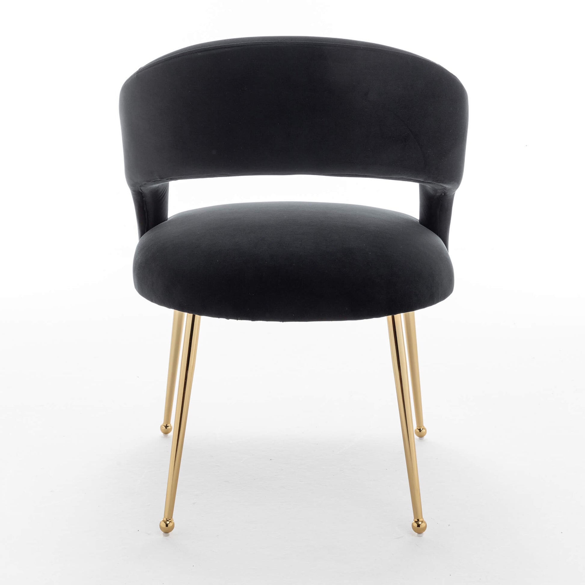 SEYNAR Mid Century Modern Velvet Upolstered Open-Back Dining Chair Set of 2/4/6