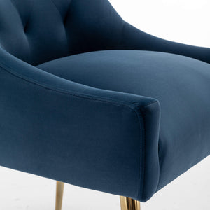 SEYNAR Modern Dining Chairs Set of 2/4/6, Upholstered Accent Chair Tufted Back Armless Chair with Back Pull