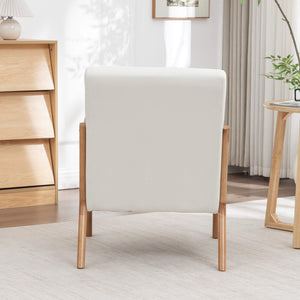 SEYNAR Mid-Century Modern Linen Accent Chair with Solid Wood Frame(Single/Set of 2)