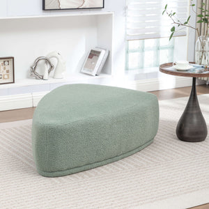 SEYNAR Modern 43'' Teddy Fabric Ottoman Bench