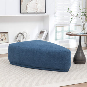 SEYNAR Modern 43'' Teddy Fabric Ottoman Bench
