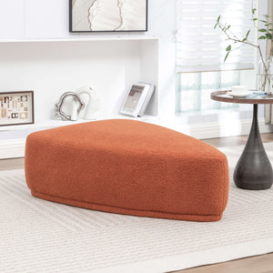 SEYNAR Modern 43'' Teddy Fabric Ottoman Bench
