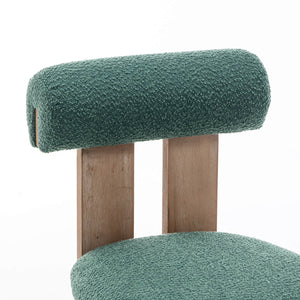 SEYNAR Set of 2/4/6 Modern Linen Upholstered Dining Chairs with Bolster Backrest