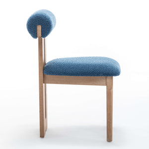 SEYNAR Set of 2/4/6 Modern Linen Upholstered Dining Chairs with Bolster Backrest