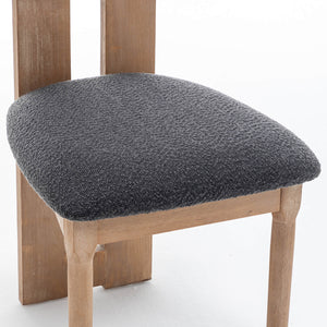 SEYNAR Set of 2/4/6 Modern Linen Upholstered Dining Chairs with Bolster Backrest