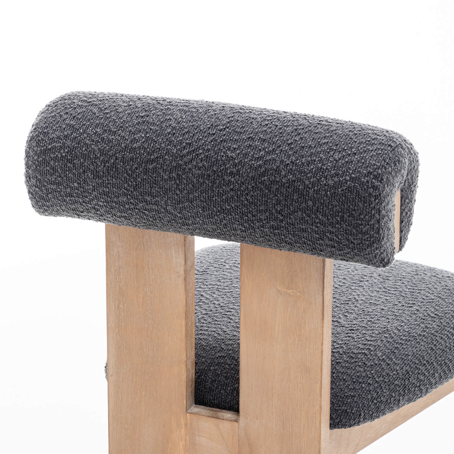 SEYNAR Set of 2/4/6 Modern Linen Upholstered Dining Chairs with Bolster Backrest