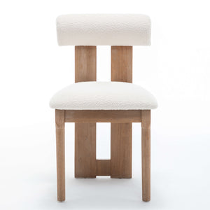 SEYNAR Set of 2/4/6 Modern Linen Upholstered Dining Chairs with Bolster Backrest