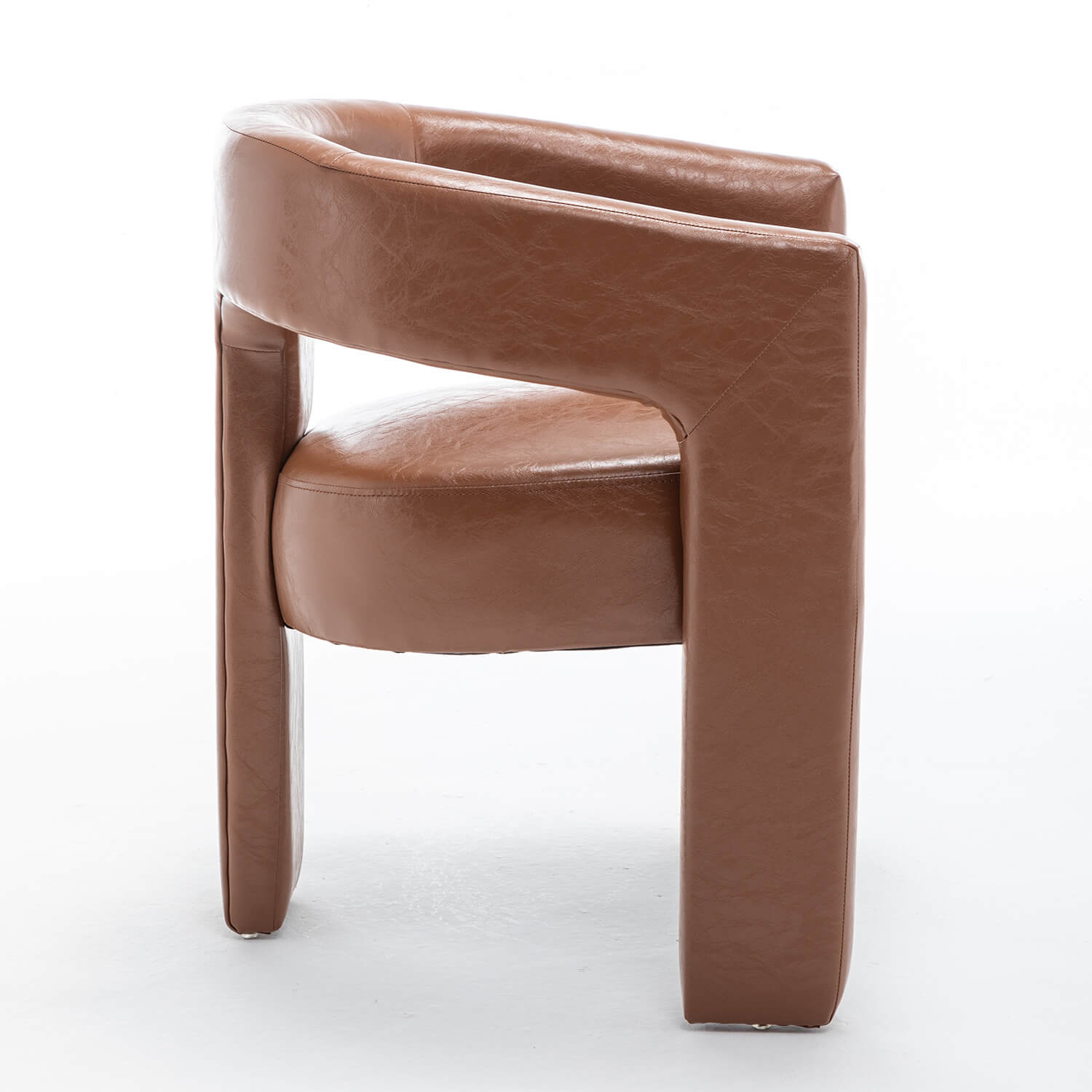 SEYNAR Modern Glam PU Leather Upholstered Dining Chair