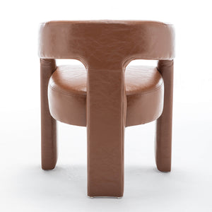 SEYNAR Modern Glam PU Leather Upholstered Dining Chair