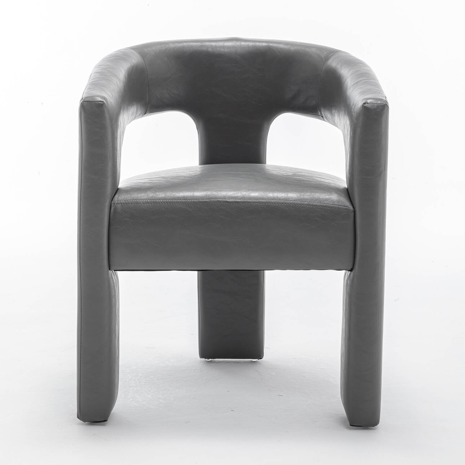 SEYNAR Modern Glam PU Leather Upholstered Dining Chair