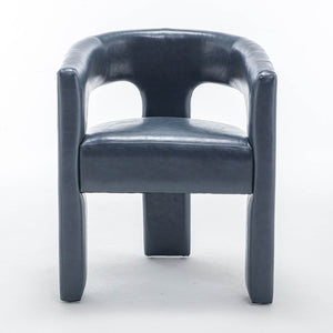 SEYNAR Modern Glam PU Leather Upholstered Dining Chair