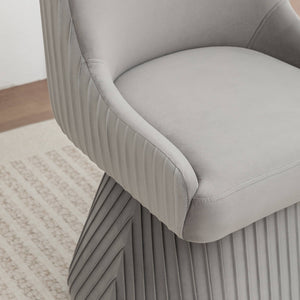 SEYNAR Modern Velvet 360 Degree Swivel Armless Dining chair(Single/Set of 2/4/6)