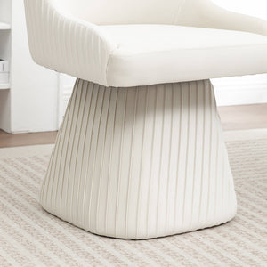 SEYNAR Modern Velvet 360 Degree Swivel Armless Dining chair(Single/Set of 2/4/6)