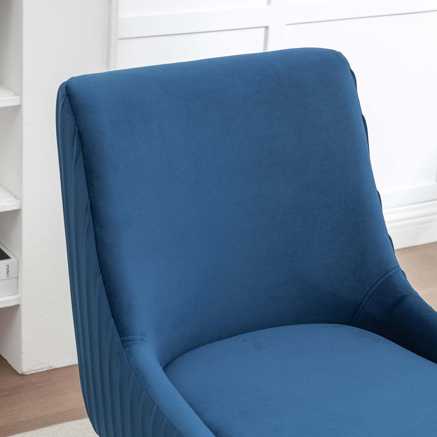 SEYNAR Modern Velvet 360 Degree Swivel Armless Dining chair(Single/Set of 2/4/6)