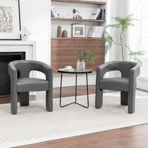 SEYNAR Modern Glam PU Leather Upholstered Dining Chair