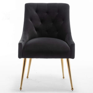 SEYNAR Modern Dining Chairs Set of 2/4/6, Upholstered Accent Chair Tufted Back Armless Chair with Back Pull