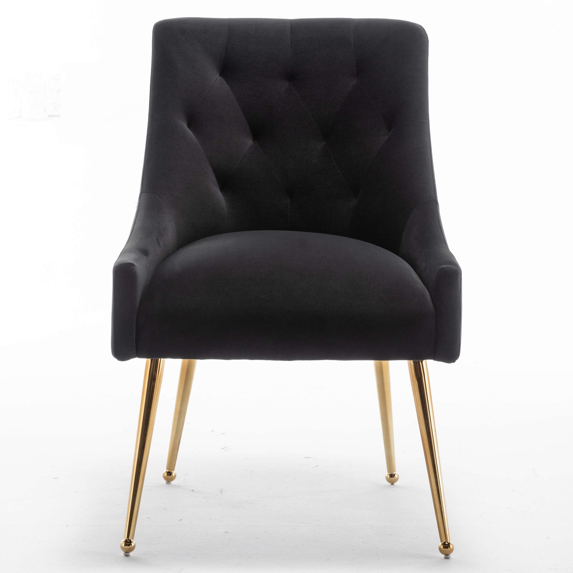 SEYNAR Modern Dining Chairs Set of 2/4/6, Upholstered Accent Chair Tufted Back Armless Chair with Back Pull