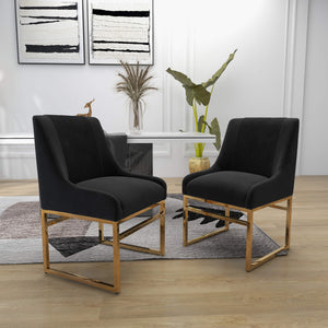 SEYNAR Contempoary Velvet Dining Chair with Metal Frame Legs, set of 2/4/6/8