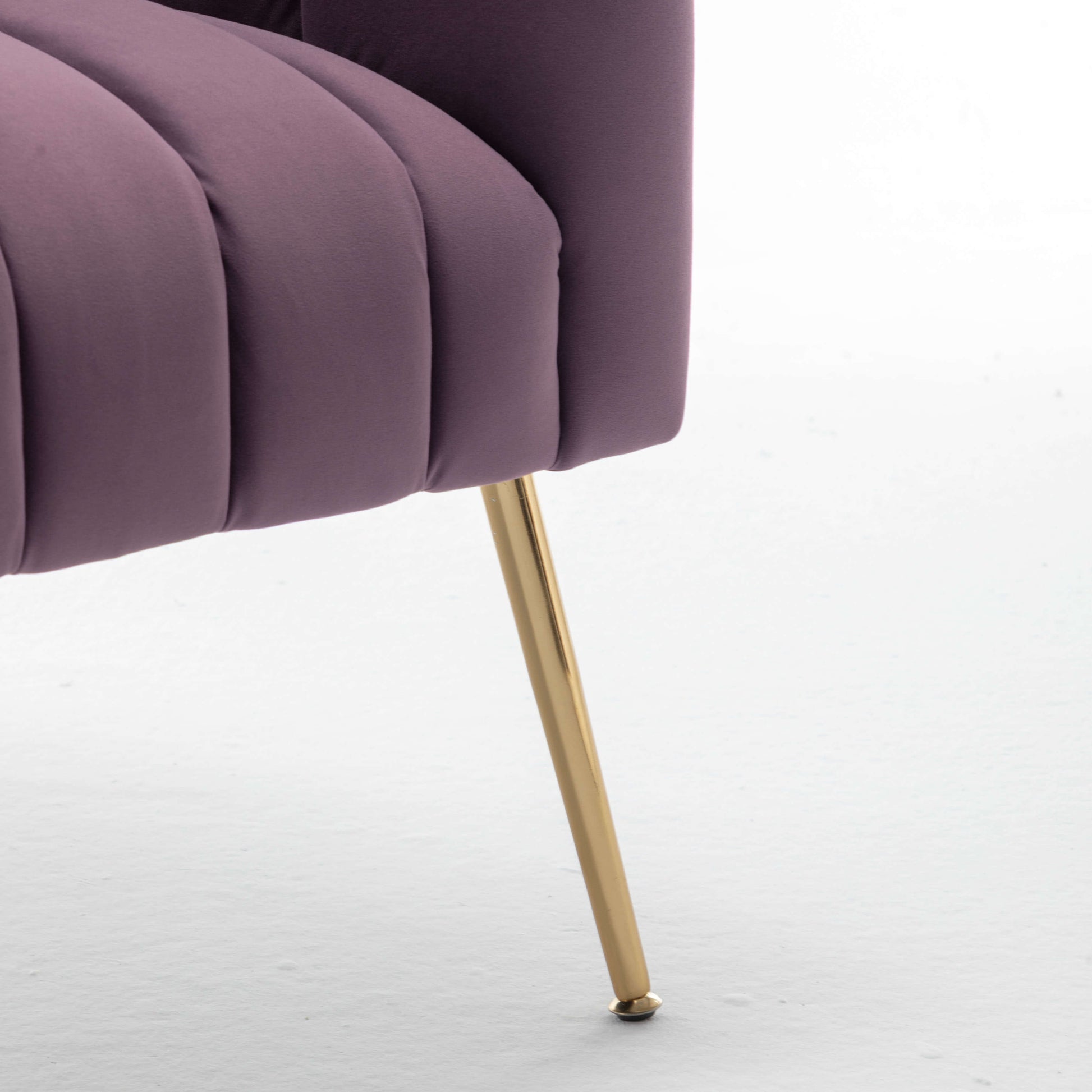 SEYNAR Modern Velvet Accent Chair,Round Upholstered Barrel Chair for Living Room