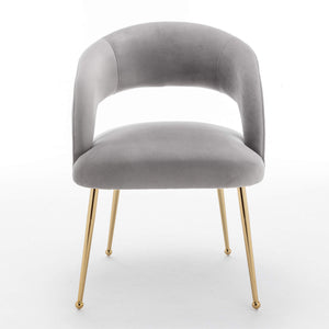 SEYNAR Mid Century Modern Velvet Upolstered Open-Back Dining Chair Set of 2/4/6