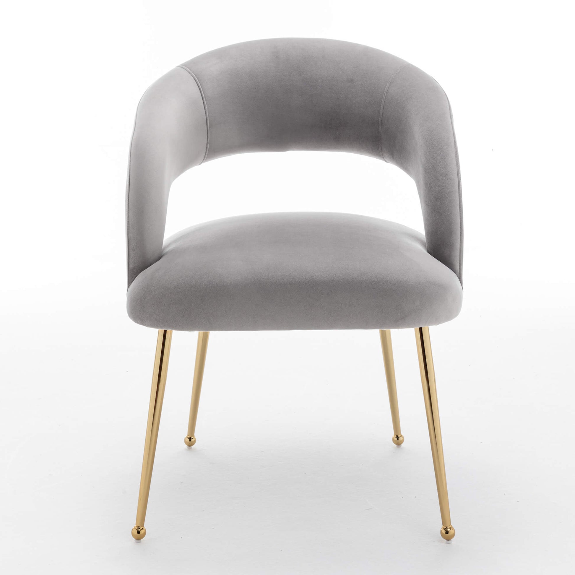 SEYNAR Mid Century Modern Velvet Upolstered Open-Back Dining Chair Set of 2/4/6