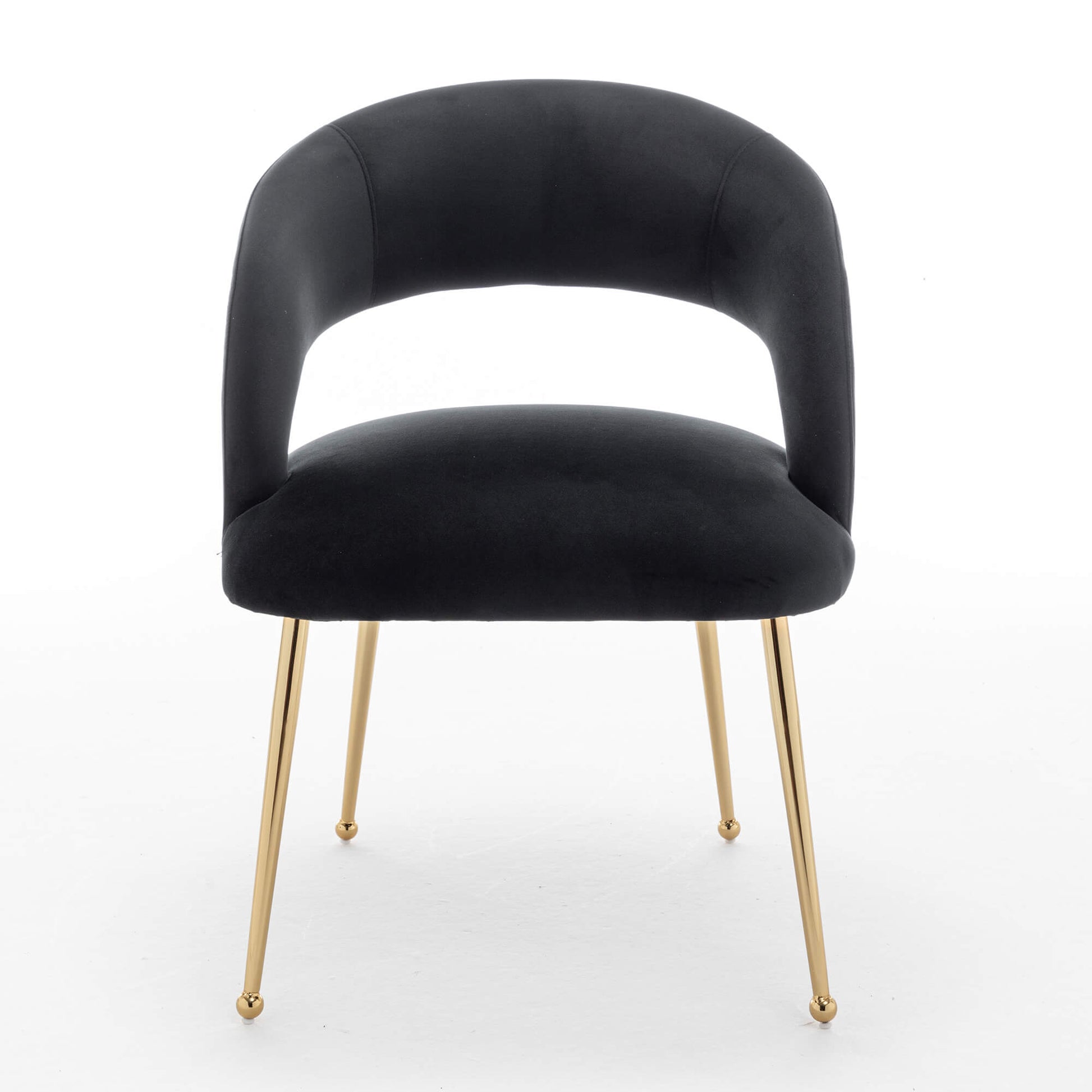 SEYNAR Mid Century Modern Velvet Upolstered Open-Back Dining Chair Set of 2/4/6
