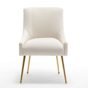 SEYNAR Modern Glam Velvet Dining Chair Set of 2/4/6 with Rear Handle
