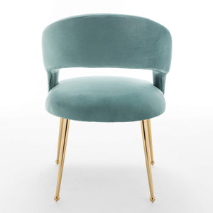 SEYNAR Mid Century Modern Velvet Upolstered Open-Back Dining Chair Set of 2/4/6
