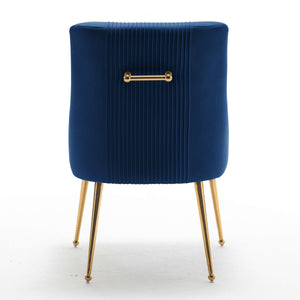 SEYNAR Modern Glam Velvet Dining Chair Set of 2/4/6 with Rear Handle