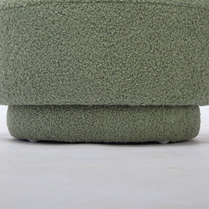 SEYNAR Modern Teddy Upholstered Mushroom Shape Ottoman