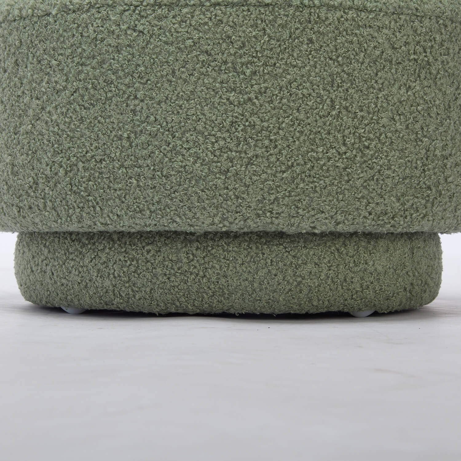 SEYNAR Modern Teddy Upholstered Mushroom Shape Ottoman