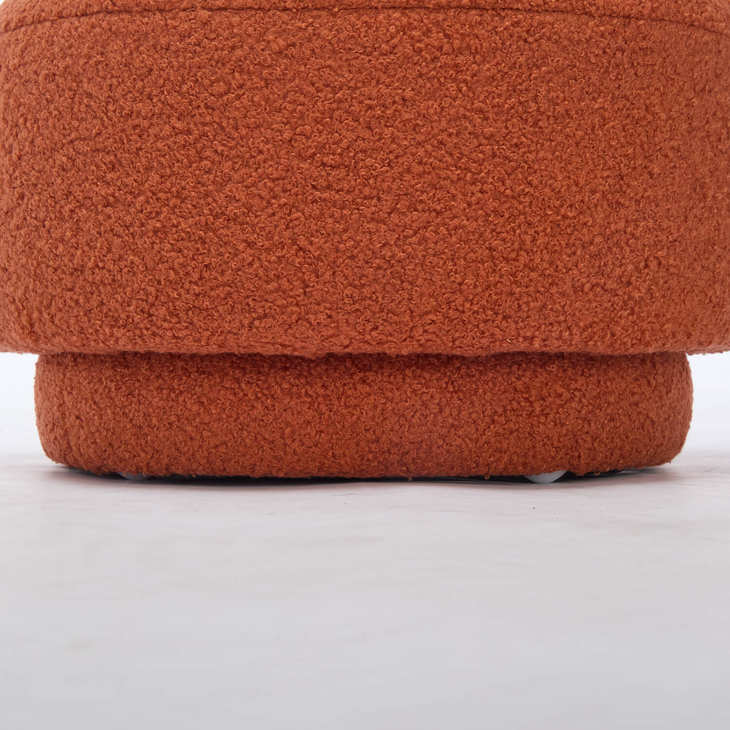 SEYNAR Modern Teddy Upholstered Mushroom Shape Ottoman