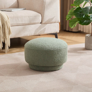 SEYNAR Modern Teddy Upholstered Mushroom Shape Ottoman
