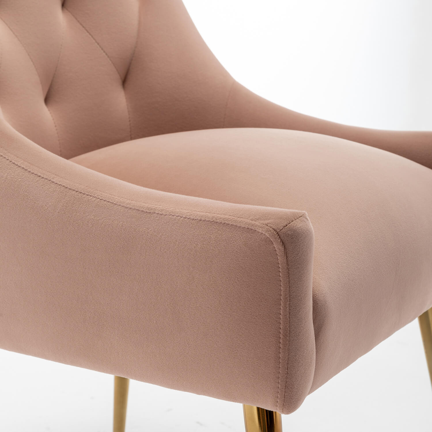 SEYNAR Modern Dining Chairs Set of 2/4/6, Upholstered Accent Chair Tufted Back Armless Chair with Back Pull