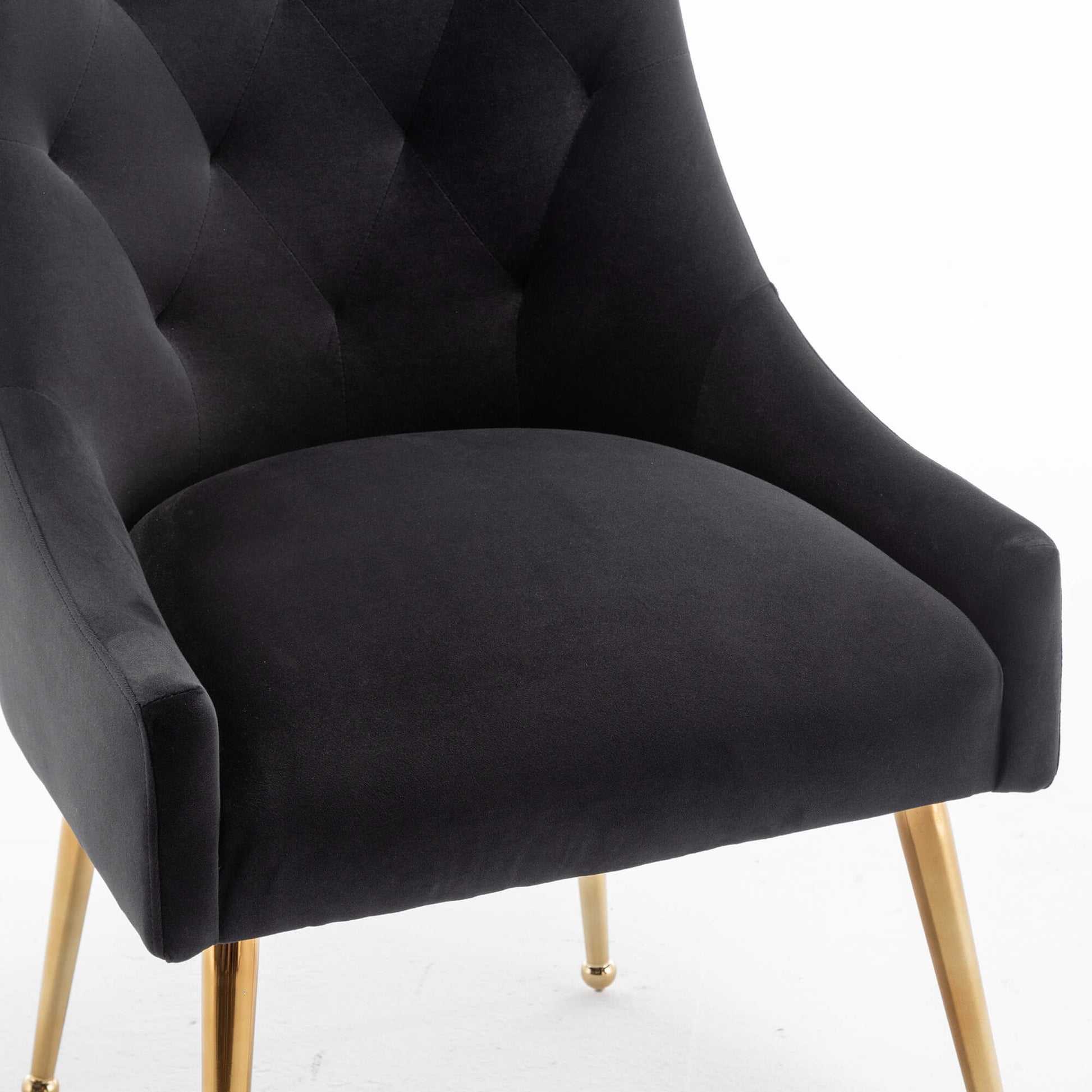 SEYNAR Modern Dining Chairs Set of 2/4/6, Upholstered Accent Chair Tufted Back Armless Chair with Back Pull