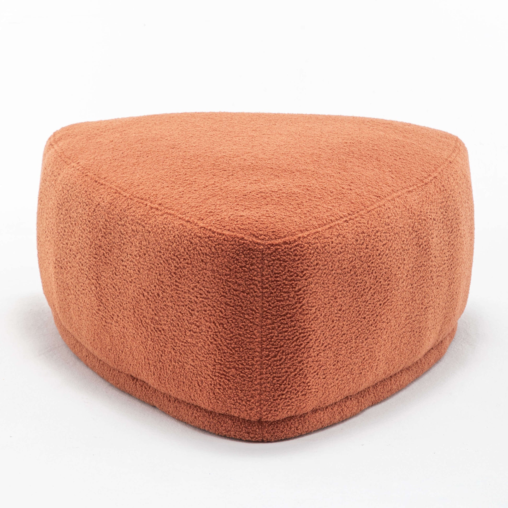 SEYNAR Modern 43'' Teddy Fabric Ottoman Bench